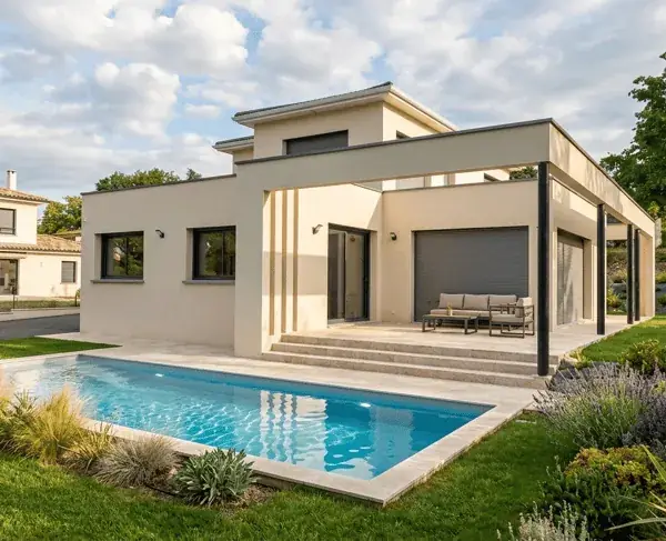 Façade rénovée avec isolation extérieure